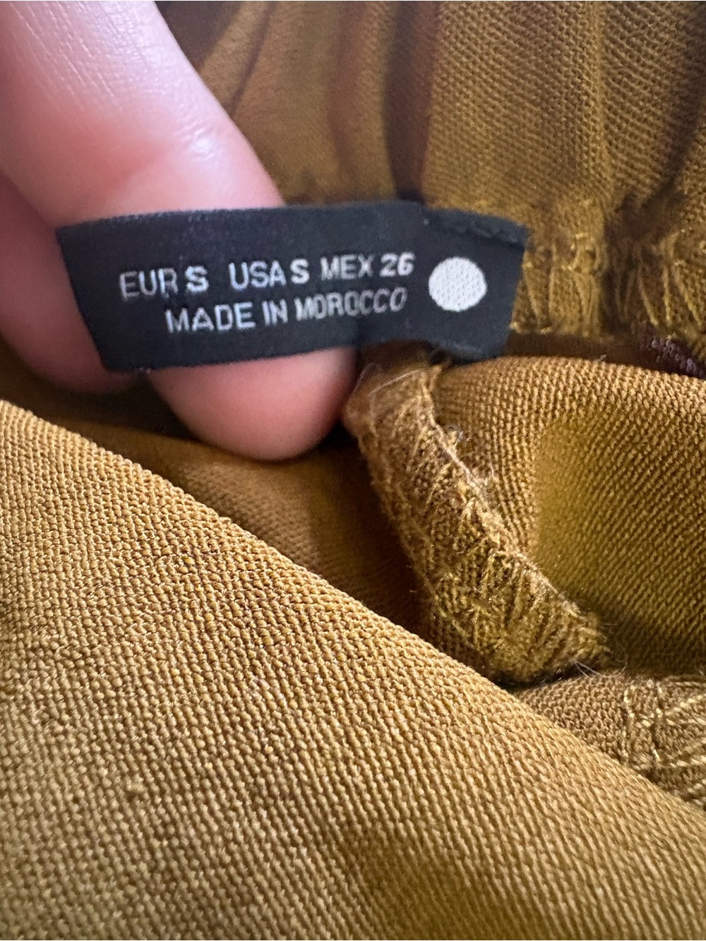 Tie-Waist Olive Green High-Waisted Shorts - Picture 3 of 3
